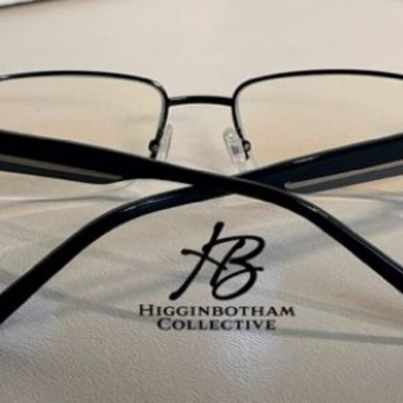 New BENELLI Eyeglasses Frames B102 55-19-145 Color Gun Half Rim w/ Sleeve - Picture 13 of 14